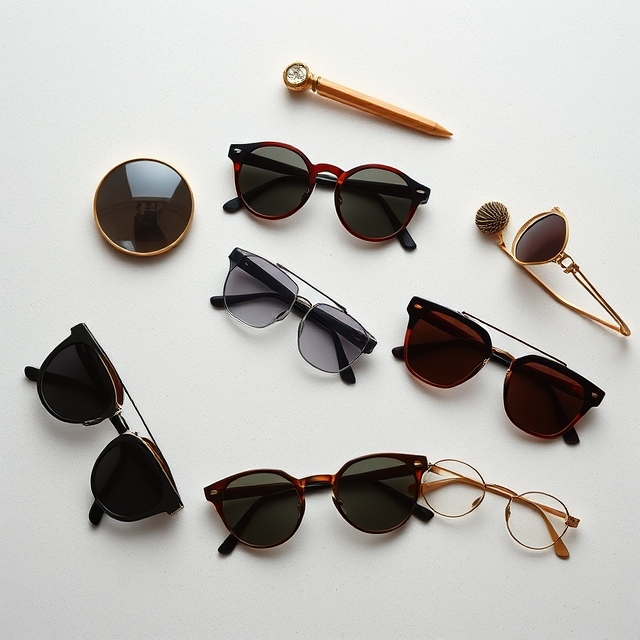 Classic sunglasses shapes including round, square, oval, browline, pilot, and geometric frames